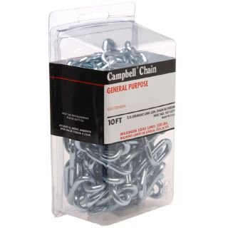 Campbell Commercial 10 ft Welded Zinc Plated Steel Chain