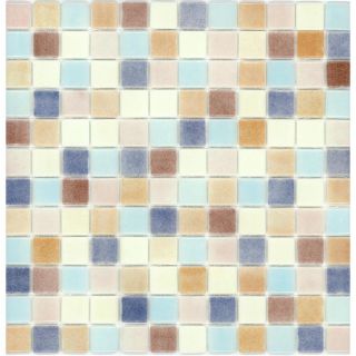 Elida Ceramica Recycled Shells Glass Mosaic Square Indoor/Outdoor Wall Tile (Common 12 in x 12 in; Actual 12.5 in x 12.5 in)