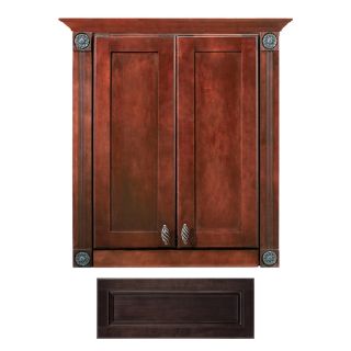 Architectural Bath Remington 27 3/4 in H x 24 in W x 7 in D Java Wall Cabinet
