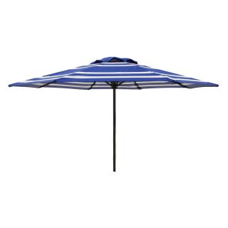 Garden Treasures Round Blue Patio Umbrella (Actual 7 ft 6 in)