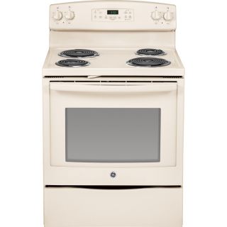 GE 30 in Freestanding 5.3 cu ft Self Cleaning Electric Range (Bisque)