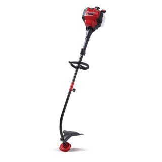 Troy Bilt 30 cc 4 Cycle 17 in Curved Shaft Gas String Trimmer and Edger (Attachment Compatible)