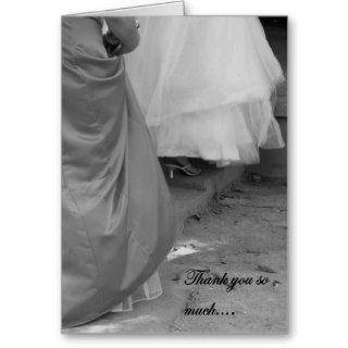 Elegant Thank You for Being My Bridesmaid Card  Greeting Cards 