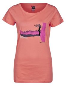 The North Face   GIRL ON ROCK   Print T shirt   orange