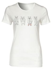 Vans   QUATRO CATS   Print T shirt   white