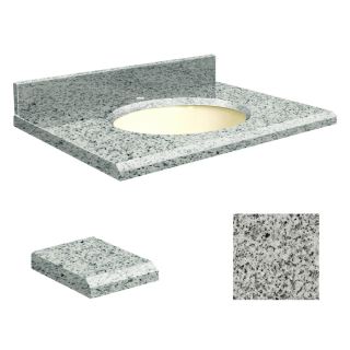 Transolid Rosselin White Granite Undermount Single Basin Bathroom Vanity Top (Common 49 in x 22 in; Actual 49 in x 22 in)