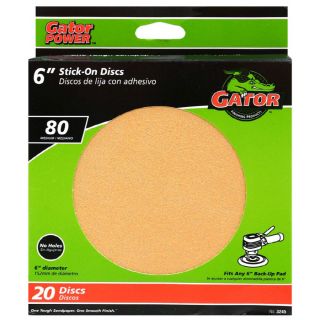 Gator 20 Pack 80 Grit 6 in W x 6 in L Precut Drywall Sanding Screen Sandpaper