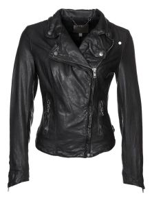 muubaa   MATERIA BIKER   Leather jacket   black