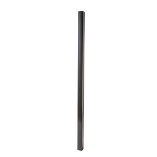 Black Galvanized Steel Flat Cap Fence Post (Common 54 in; Actual 54 in)