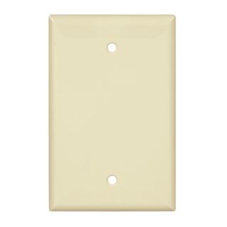 Cooper Wiring Devices 1 Gang Almond Blank Nylon Wall Plate