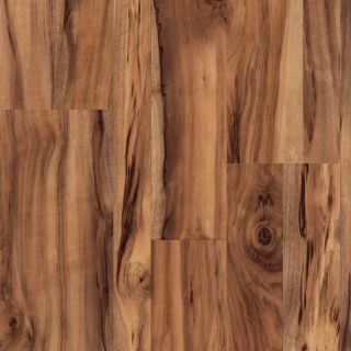 Style Selections 7.6 in W x 4.23 ft L Natural Acacia Smooth Laminate Wood Planks