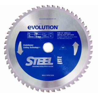 Evolution 10 in Standard Tooth Tungsten Carbide Tipped Steel Circular Saw Blade