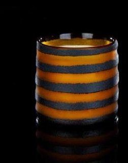 DL & Co   Amber Candle 10 oz (Thick Stripe)   Scented Candles