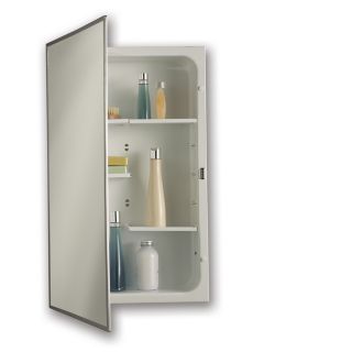 Broan Modular Shelf 26 in H x 16 in W Metal Metal Recessed Medicine Cabinet