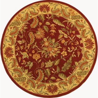 Safavieh Chelsea 5 ft 6 in x 5 ft 6 in Round Red Transitional Wool Area Rug