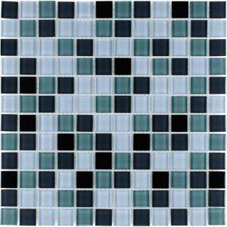Elida Ceramica Good Night Glass Mosaic Square Indoor/Outdoor Wall Tile (Common 12 in x 12 in; Actual 11.75 in x 11.75 in)