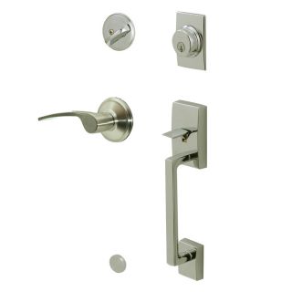 Schlage Century Satin Nickel Residential Single Lock Door Handleset