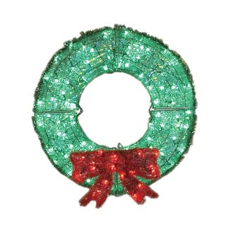 Holiday Living 3 ft Plastic Green LED Christmas Wreath