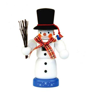 Alexander Taron Wood Snowman Small Nutcracker Ornament