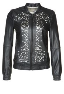 Sisley   Leather jacket   black