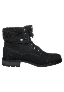 Tom Tailor Lace up boots   black