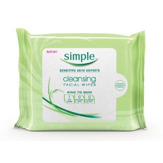 Simple Cleansing Facial Wipes, 25 Count (Pack of 2)  Facial Cleansing Products  Beauty