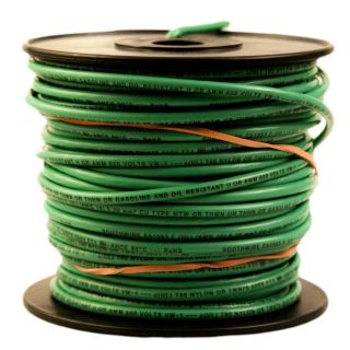 Cerro Wire 100 ft 14 AWG Solid Green THHN Wire