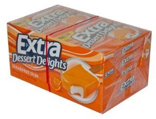Extra Dessert Delights Sugar Free Chewing Gum, Orange Creme, 10 Pack  Grocery & Gourmet Food