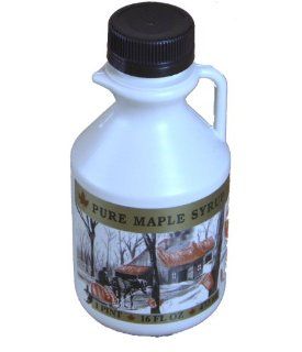 Pure Maple Syrup by Franz Sugarbush (1 Pint)   Plastic Bottle  Grocery & Gourmet Food