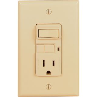 Cooper Wiring Devices 15 Amp Ivory Combination Decorator Light Switch