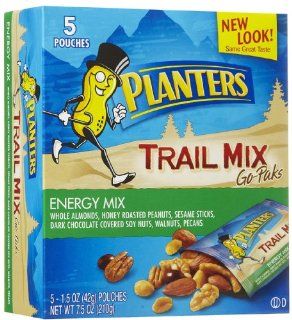 Planters Trail Mix, Energy Mix, 1.5 oz, 5 ct  Grocery & Gourmet Food