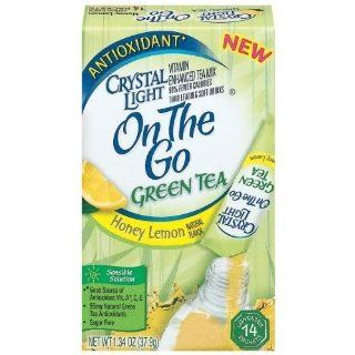 Crystal Light On The Go Drink Mix, Green Tea Honey Lemon, 10 Count (Pack of 9)  Grocery & Gourmet Food
