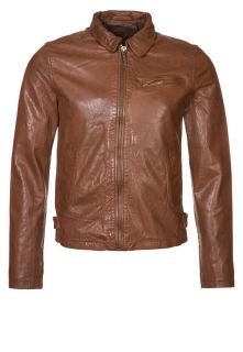 Nudie Jeans   ERVIN   Leather jacket   brown