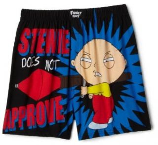 Briefly Stated Men's Family Guy   Stewie Approve Boxer,Black,Small Clothing