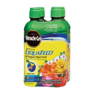 Miracle Gro 4 Count LiquaFeed All Purpose Refills Flower and Vegetable Food Liquid (12 4 8)
