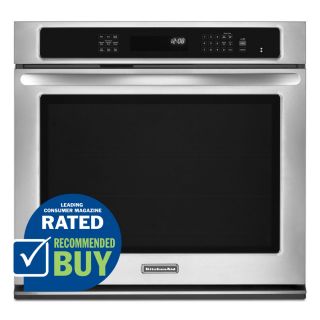 KitchenAid Architect II Self Cleaning Convection Single Electric Wall Oven (Stainless Steel) (Common 30 in; Actual 30 in)