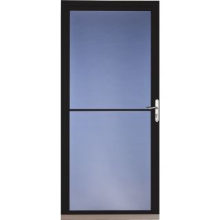 Pella Black Full View Tempered Glass Storm Door (Common 81 in x 36 in; Actual 80.78 in x 37 in)