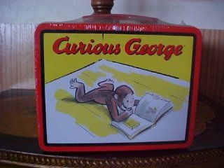 Curious George Reading (Limited Edition Collector's Tin / Lunch Box) contains 8oz. of Old Fashioned Hard Candy Mix  Grocery & Gourmet Food