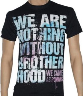WE CAME AS ROMANS   Brotherhood   Black T shirt   size Small Novelty T Shirts Clothing