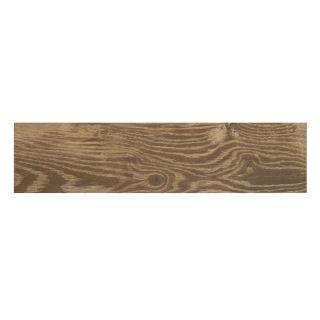 Style Selections Natural Timber Cinnamon Glazed Porcelain Indoor/Outdoor Floor Tile (Common 6 in x 24 in; Actual 5.79 in x 23.7 in)