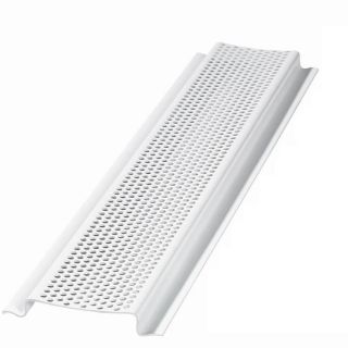 AIR VENT INC. White Aluminum Under Eave Vent (Fits Opening 2 in; Actual 8 ft x 2.75 in)