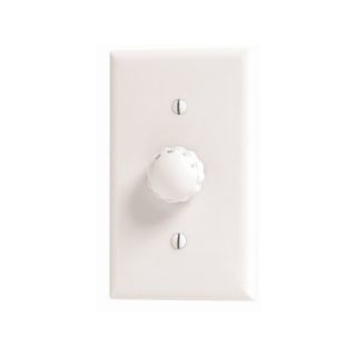 Hunter 1.6 Amp White Rotary Dimmer