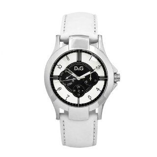 D&G Dolce & Gabbana Women's DW0535 Texas White Leather Day and Date Dial Watch Dolce & Gabbana Watches