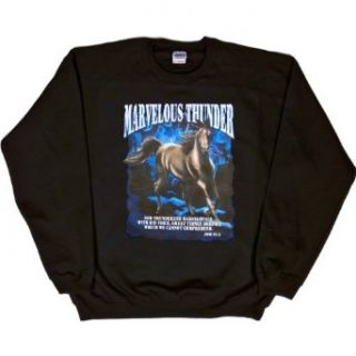 Mens Sweatshirt  MARVELOUS THUNDER   GOD THUNDERETH MARVELOUSLY WITH HIS VOICE. GREAT THINGS DOES HE, WHICH WE CANNOT COMPREHEND. Job 375 Clothing
