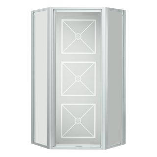 Sterling 36 1/8 in W x 72 in H Silver Neo Angle Shower Door