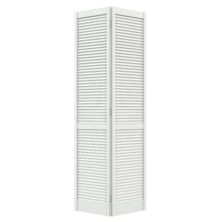 ReliaBilt Louvered Solid Core Pine Bifold Closet Door (Common 80 in x 24 in; Actual 79 in x 23.5 in)
