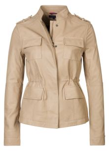 Tommy Hilfiger   ANN   Leather jacket   beige