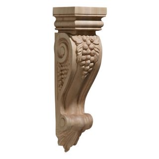 3.5 in x 1.08 ft x 3.5 in Unfinished Interior Maple Corbel Accent