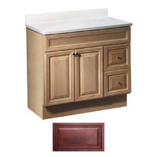 Insignia Ridgefield 36 in x 21 in Burgundy Traditional Bathroom Vanity