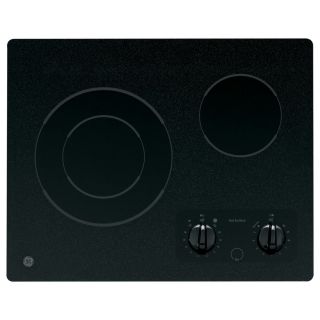 GE 21 in Smooth Surface Electric Cooktop (Black)
